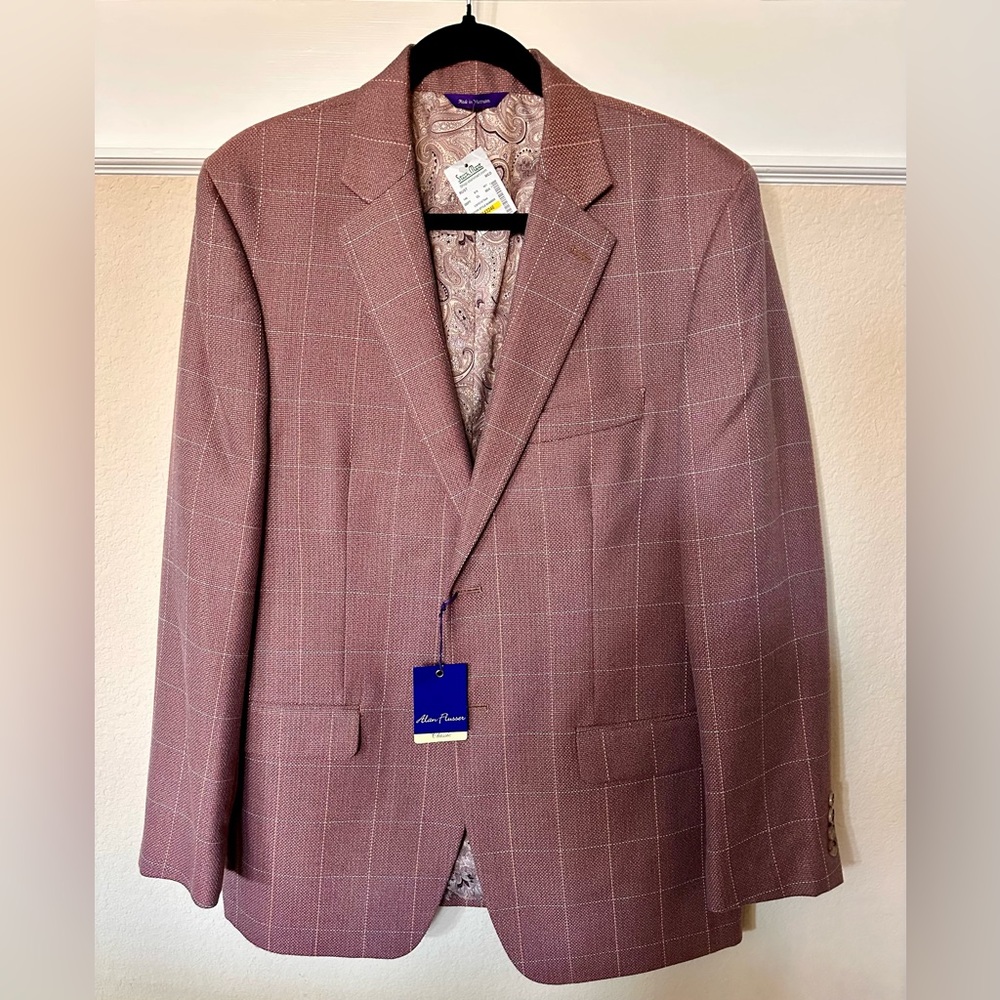NWT Alan Flusser Rust Men’s Jacket